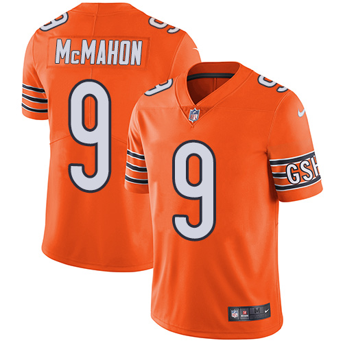 Nike Bears #9 Jim McMahon Orange Men's Stitched NFL Limited Rush Jersey - Click Image to Close